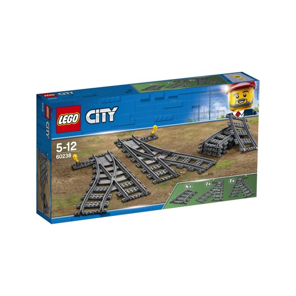 Borgmester uvidenhed farve LEGO City Skiftespor 60238 - LEGO City Alt transport - Klovnen Tulle's  legetøj