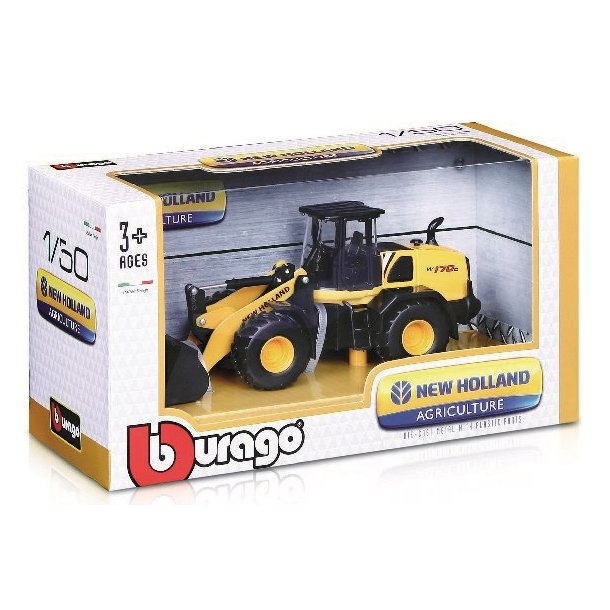 Bburago New Holland W170D i skala 1:50 - Bil traktore - Klovnen Tulle's legetøj