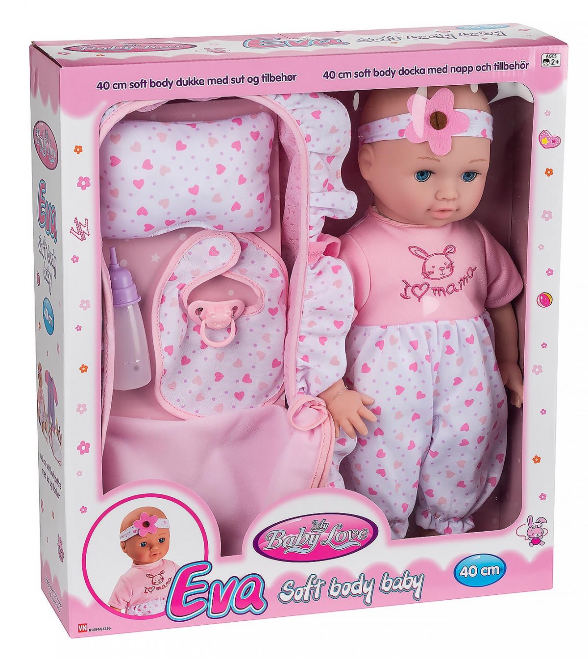 My Baby Love Deluxe dukkesæt med Inkl. 40 cm og tilbehør. - Dukketilbehør - Tulle's legetøj